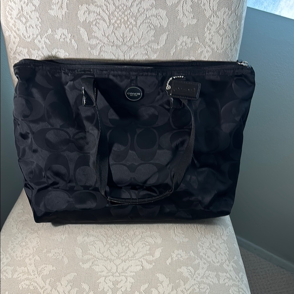 Coach Black nylon bag
